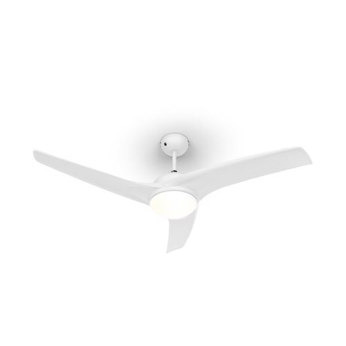 Klarstein Figo ventilateur de plafond 52 55 W plafonnier 2x42 W télécommande blanc
