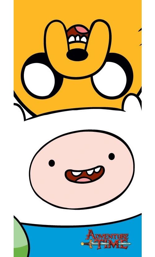 Carbotex Serviette de bain Adventure Time junior 70 x 140 cm