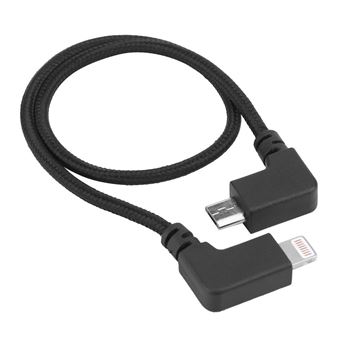 Câble Adaptateur USB-C Vers Lightning Pour Drone DJI – 15 Cm, Angle Droit, Compatible Mavic Air 2 Et IPhone