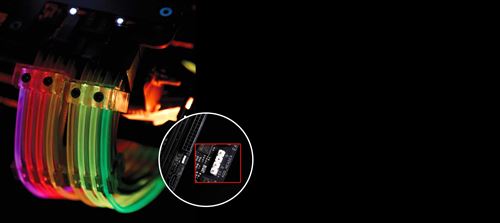 Lian-Li Strimer 8-Pin RGB PCIe VGA Cordon d'alimentation Noir