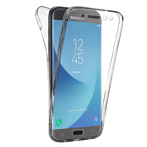Coque Silicone Gel ultra mince 360° protection intégrale Avant et Arrière pour Samsung Galaxy J5 (2017)/ J5 (2017) Duos - TRANSPARENT