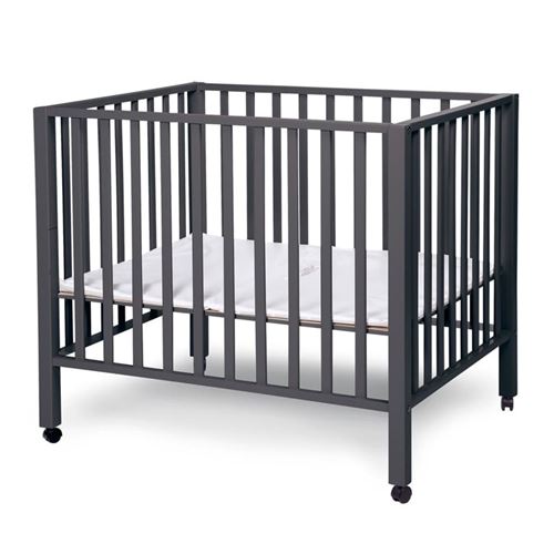 Parc Bébé Anthracite 78x98 cm avec roues