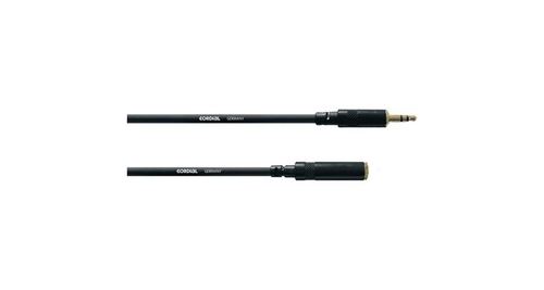 Cordial Noir Rallonge Audio [1X Jack Mâle 3.5 Mm - 1X Jack Femelle 3.5 Mm] Cfs 3 Wy 3.00 M - Image 4