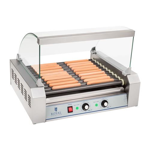 Appareil machine &agrave; hot dog professionnelle t&eacute;flon 20 saucisses 2 200 watts