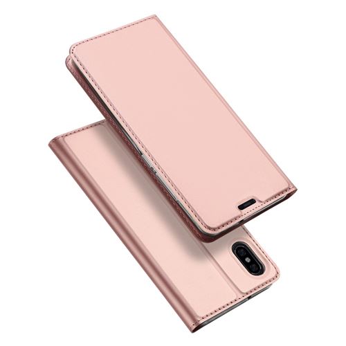 Etui en PU arrière or rose pour votre Xiaomi Mi 8 Pro