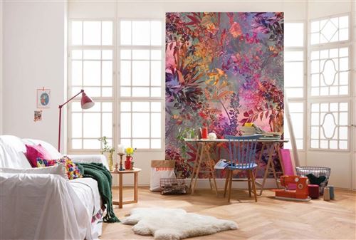 Komar Fototapete "Wild Garden - Größe 184 x 254 cm" bedruckt glatt Wohnzimmer, Schlafzimmer