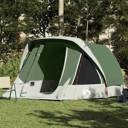 vidaXL Tente de cabine familiale 6 personnes vert imperméable4100667