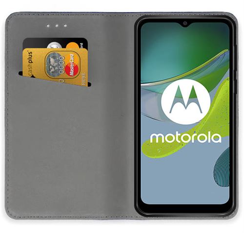 Coque à Clapet Pour Motorola Moto E13 - Style Bookstyle Flip, Couleur Noir, TPU - Marque Mtb More Energy