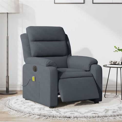 Vidaxl Gris Fauteuil De Massage Foncé - Image 3
