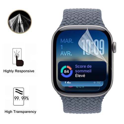 Karylax - Film De Protection D'écran En Verre Flexible Pour Montre Connectee Apple Watch Series 3 42mm Pack X3