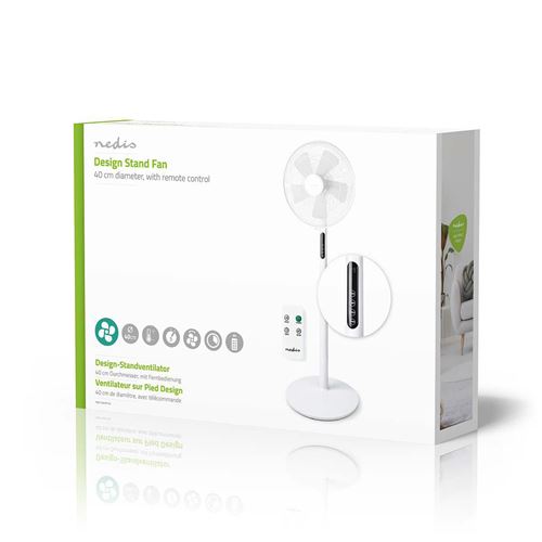 ventilateur sur pied StandFan40 Cm blanc 3 vitesses.