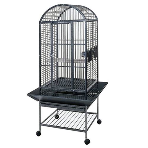 Comparer les prix de Strong Cage pour perroquet Villa Minerva Gris métallisé 46x46x144 cm