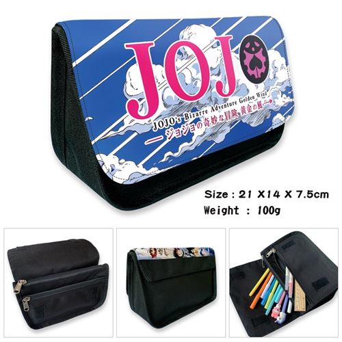 Trousse à crayon JoJo's Bizarre Adventure pour Garçon et Filles (PC5566) 21x14x7.5 cm Multicolore
