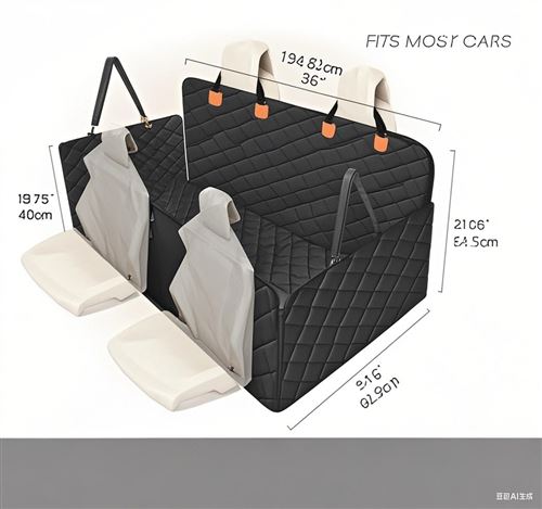 Meilleurs prix pour Housse de siège pour chien avec dessous rigide，Homemiyn ，6Planches，noire