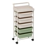 FIVE Simply Smart - Tour de Rangement 5 Tiroirs "Deskolor" 82cm Beige