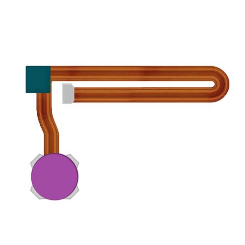 Bouton Home pour Xiaomi Redmi Note 8 de Remplacement avec Nappe de connexion violet Clappio