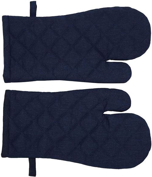 Penguin Home® Gants, Cotton, Marine, 2pc Set - Plain