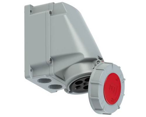 pieceE 135-6 CEE Wall Socket 63A 5-Pin 400V Impact Resistant