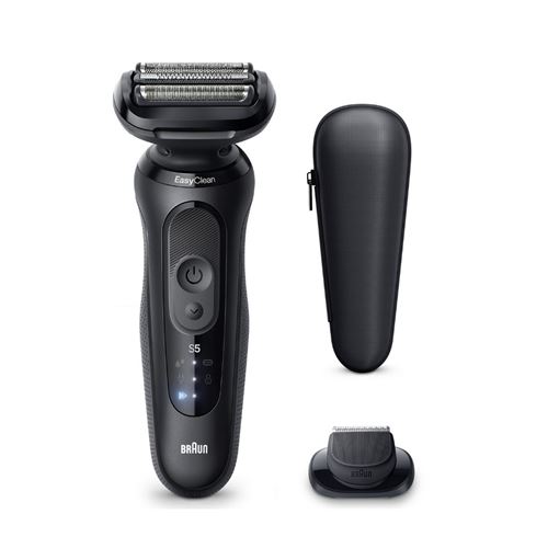 Braun Series 5 52-N1200s - Rasoir Électrique À Grille Rechargeable Avec Tondeuse De Précision - 100 % Étanche - Noir - Image 5