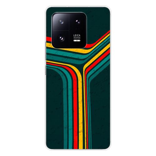 Coque en silicone imprimée compatible Xiaomi 13 Pro Retro lines