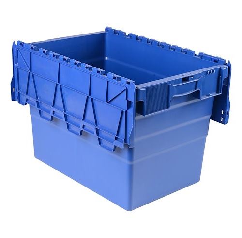 Bac de stockage navette avec couvercle en plastique bleu - 78 litres - Bleu - Viso