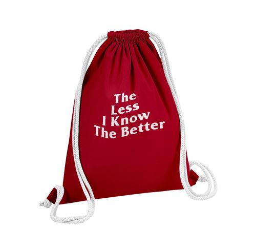 Fabulous Sac de Gym en Coton Rouge The Less I