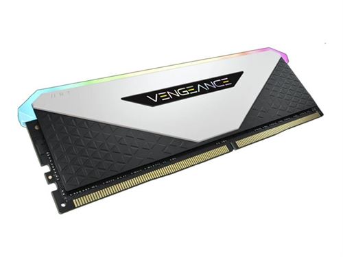 CORSAIR Vengeance RGB RT - DDR4 - kit - 64 Go: 4 x 16 Go - DIMM 288 broches - 3200 MHz / PC4-25600 - CL16 - 1.35 V - mémoire sans tampon - non ECC - blanc