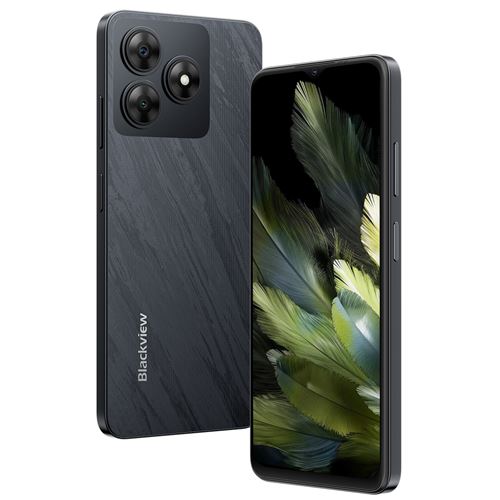 BLACKVIEW Wave 8 Smartphone 6.56 12Go(4+8)+256Go 5000mAh(10W) Android 14 téléphone Dual SIM 4G-Noir (192g )