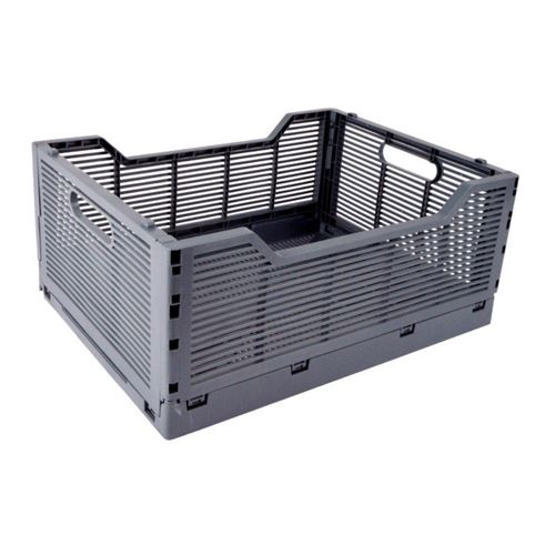 GENERIQUE - Cagette de Rangement Emilie - Pliable et Empilable - 40cm - Gris - Image 3