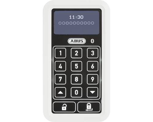 ABUS ABHT10134 Serrure à code numérique en façade 6 V Bluetooth