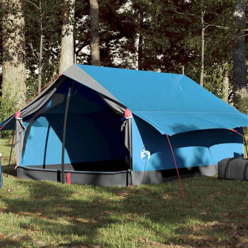 vidaXL Campingzelt 2 Personen Blau Wasserfest
