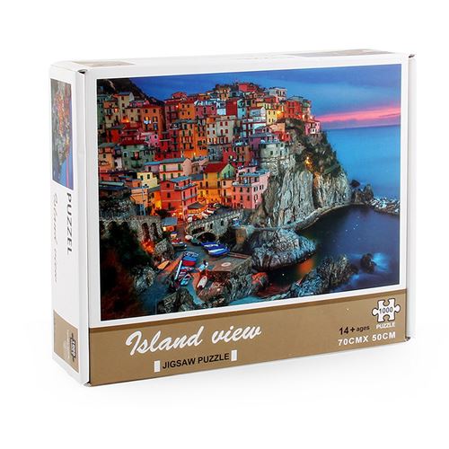 Puzzle 1000 pièces pour enfants - Villa de l'île - Multicolore