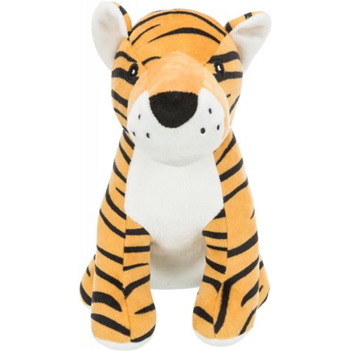 Peluche Tigre avec son, taille 21 cm. pour chien.