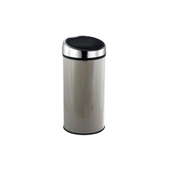 MSV Poubelle Touch De Cuisine 30L INOX - Couvercle Automatique Silencieux Et Élégant
