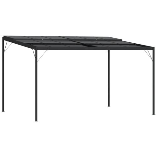 Gazebo Con Tetto Antracite 4x3x2,5 M In Alluminio E Acciaio Vidaxl