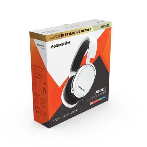 STEELSERIES Casque gamer Arctis 3 Blanc