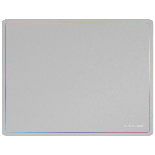 Mars Gaming MMP124, Alfombrilla Gaming 360x260mm, Diseño de Bordes Rainbow, Base Antideslizante de Caucho Natural, Superficie Nanotextil de Alta Precisión, Alfombrilla de Ratón Flexible, Alfombrilla