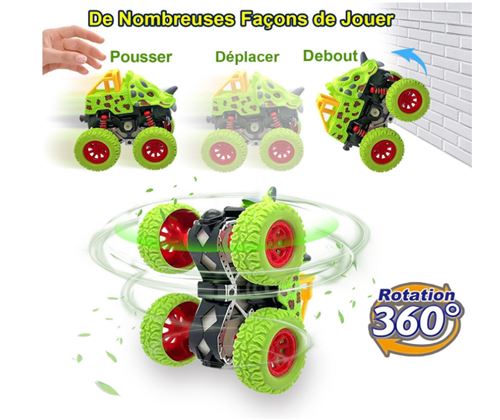 Voiture Jouet Lot de 2 Monster Truck Dinosaure Cars Bebe Jeux Camion Enfant Garcon Cadeau 2 3 4 5 Ans Figurine pour enfant Achat prix fnac