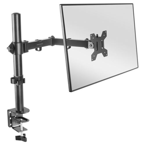 Mars Gaming MARM1, Soporte de Monitor de Brazo para Pantallas Hasta 32”, Articulado y Regulable en Altura, Estructura Robusta, Compatible con VESA75 y VESA100, Soporte Monitor Negro o Blanco