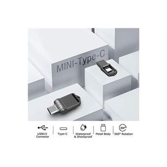 Clé USB 128 Go, 3 en 1 Type C-Micro USB-USB 3.0 Flash Drive 128 GB