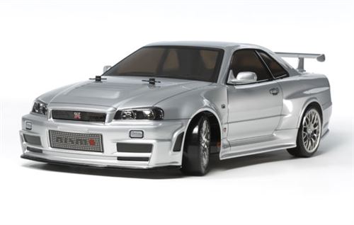Tamiya TT-02D Nismo R34 GT-R Z-Tune brushed 1:10 Auto RC électrique Voiture de tourisme 4 roues motrices (4WD) kit à monter