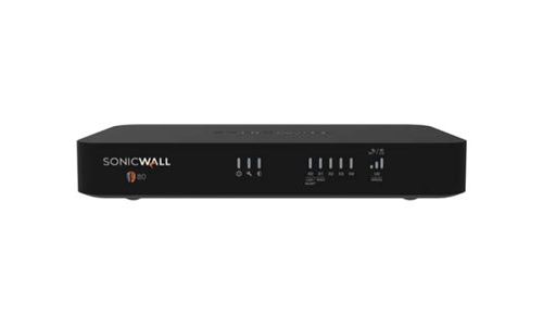 SONICWALL TZ80 - Dispositif de s&eacute;curit&eacute; - avec TotalSecure &eacute;dition avanc&eacute;e de 3 ans - 5 ports - 1GbE - bureau
