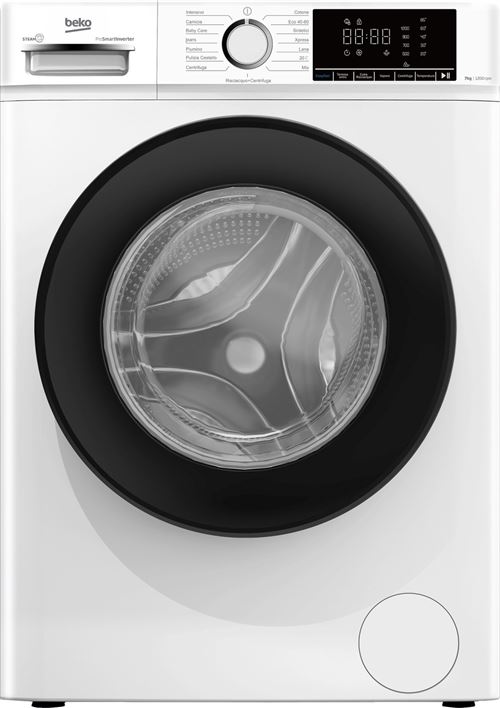 BEKO BMX7126DB machine &agrave; laver Charge avant 7 kg 1200 tr/min Blanc