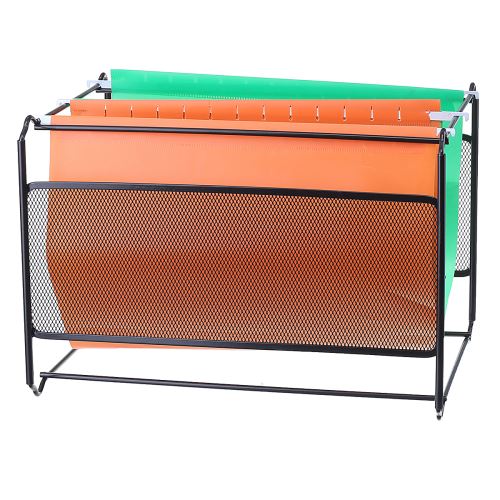 A4 Suspension Files Iron Holder Foolscap File Organizer Folder Grille en fer noir A4