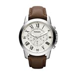 Fossil - Montre chronographe Grant en acier inoxydable pour femme, FS4735