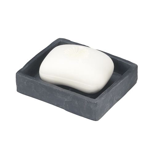 Wenko Gris Foncé - Porte-Savon Design Ardoise Slate - Gris Anthracite - Slate - Image 1