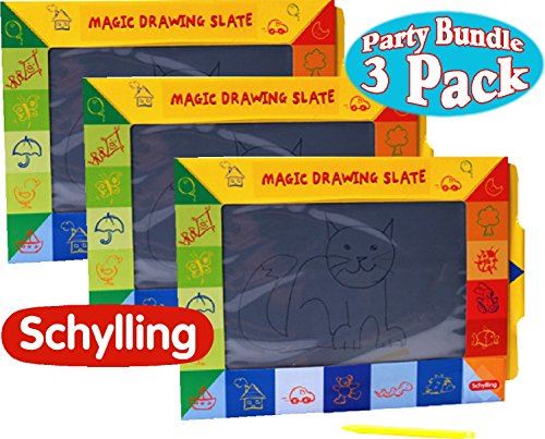 Schylling - Lot de 3 tablettes à dessin Magic Slate Magic Slate