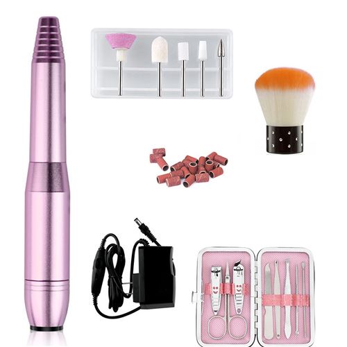 Ponceuse à Ongles électrique Pro 20000 Tr/min - Kit Manucure Pédicure Complet