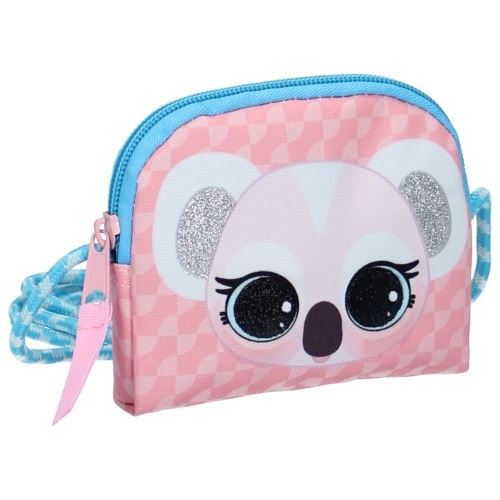 Lulupop & the Cutiepies portefeuille Fourrure magique Koala 10,5 cm rose/bleu