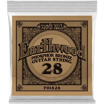 Ernie Ball 1828 - Corde acoustique au détail Earthwood Phosphor Bronze - tirant 028 - 1